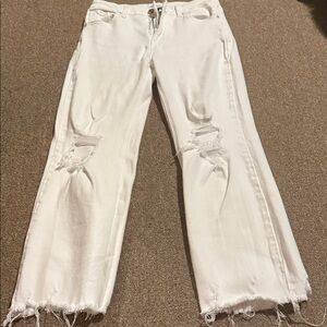 Classic White Straight Leg Women's Jeans